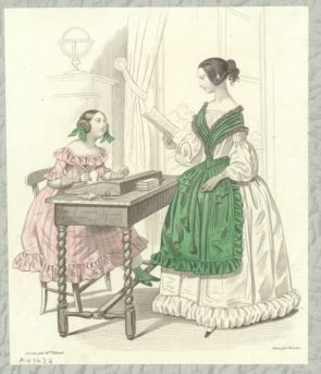 19de-eeuwse modeprent. Coll. Museum Dokkum