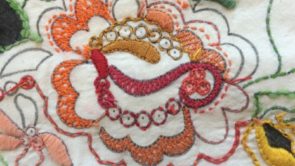 Masterclassn folklure borduren met Martine van 't Hul, foto ZZM